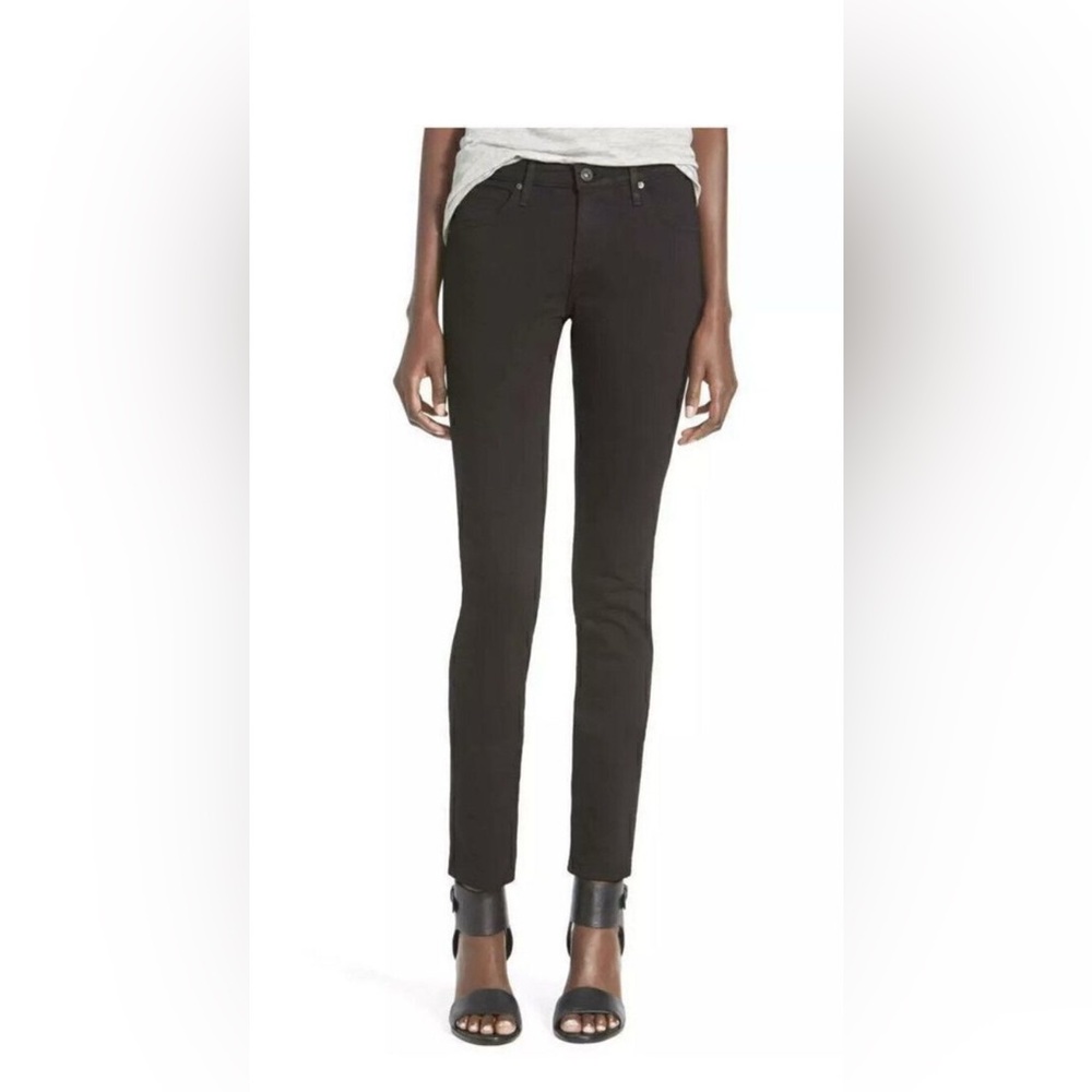 AG Adriano Goldschmied “The Stilt” Cigarette Leg Jeans – Size 28R – Black